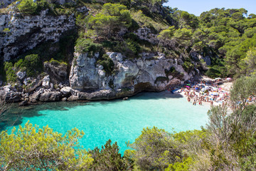 Fototapeta premium Macarelleta beach, Menorca, Spain