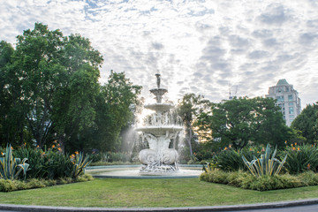 Fountain in from of Melbourne museum, Melbourne