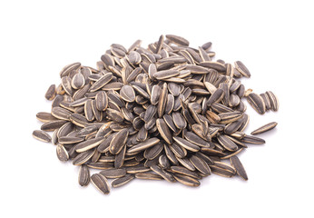 Sunflower seed isolated on white background