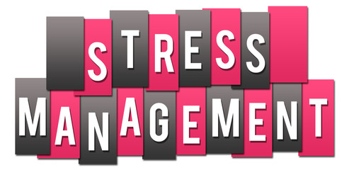 Stress Management Pink Grey Stripes Group 