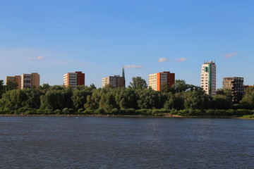 Fototapeta premium Wisła i widok na prawy brzeg Warszawy