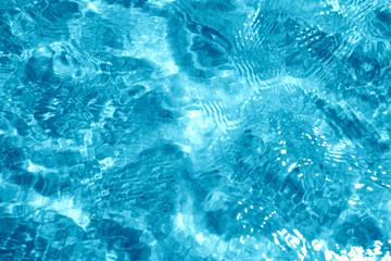 Photo of a macro of blue sea waves