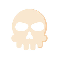 Extreme skull isolated icon.