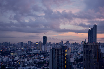Fototapeta premium surreal skyline cityscape building