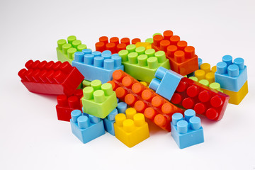 Obraz premium Colorful plastic block toys