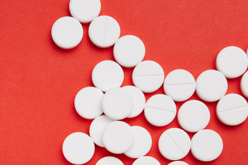 Pill and tablets, medicine isolated. Drug. Healthcare. Pharmaceutics. pharmacy.