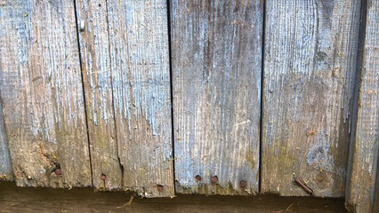 fragments of the texture of old painted wooden boards Minsk, Belarus