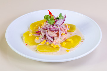 Ceviche with salmon