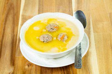 Soup with meat balls