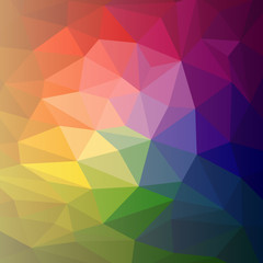 Fototapeta na wymiar Vector colorful abstract rainbow polygon background