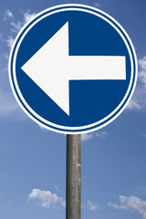 vorgeschriebene Fahrtrichtung