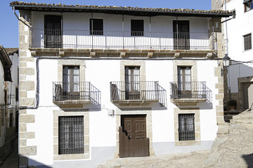 Traditional house in the village of Candelario, in the province of Salamanca, Spain.