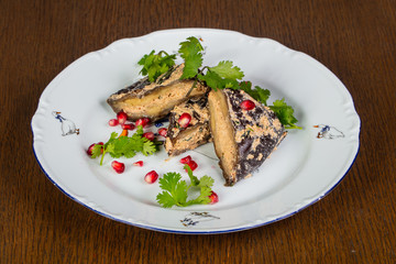 Stuffed eggplant with herbs