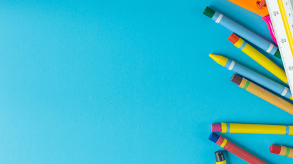 Fototapeta premium Back to school concept image colorful background.