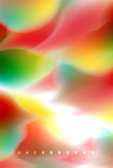 Holographic paint explosion design, fluid colors flow, colorful storm. Liquid mixing colours motion concept, trendy abstract background layout template for business presentation, app wallpaper banner