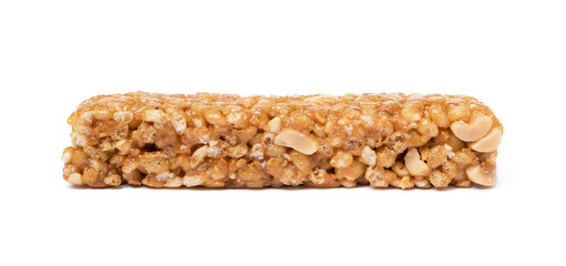 Tasty protein bar isolated on white background © george3973