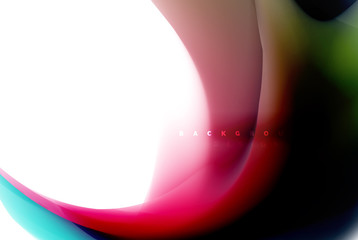 Holographic fluid colors flow, colorful liquid mixing colours motion concept