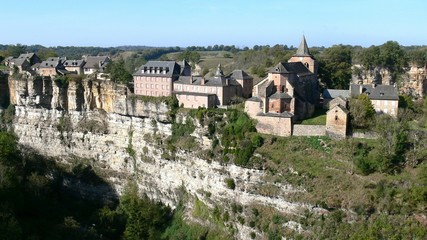 Village of Bozouls at the edge of the cliff, Aveyron, France