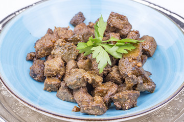 Turkish food; Albanian liver