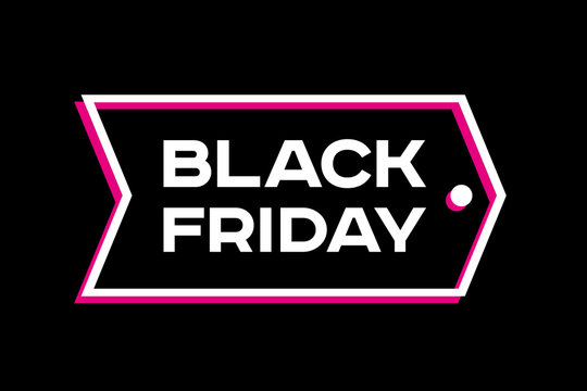 Black Friday label. Discount tag. Vector design element for you business projects