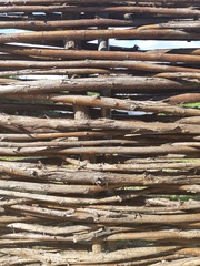 wicker fence fence of branches