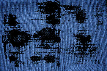 Grunge Ultra blue Linen fabric surface for mock-up or designer use, swatch, book cover sample