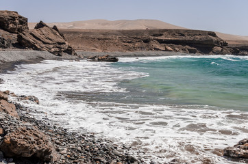 Fototapeta na wymiar Ocean landscape Fuerteventura.