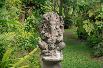 Ganesha Statue in a Garden