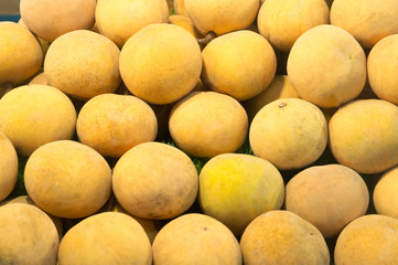 ripe santol pile on sale in supermarket