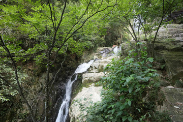 China mountain stream falls