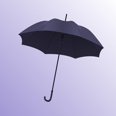 Realistic open umbrella with shadow. Vector illustration
