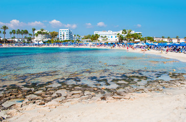 Obraz premium Image of breathtaking Vathia Gonia beach near Agia Napa
