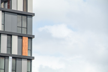 condominium biluding windows and wood