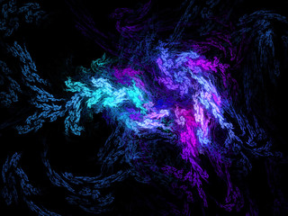 abstract multicolored fractal pattern