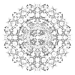 Decorative mandala flower ornament. pattern. vector. Tribal Ethnic Arabic, Indian, motif. for fashion design, wallpaper, invitation.