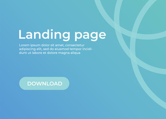 Landing page template. Website template for websites and apps. Landing page vector design UI