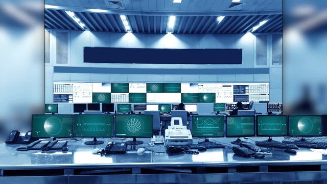 Mission Control 4K Virtual Studio Set News / Green Screen Background