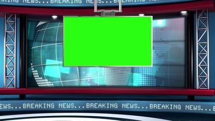 Breaking News Modern Virtual Studio Set