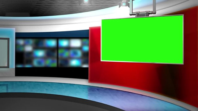 Virtual Set News Background