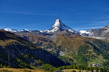 Zermatt Matterhorn - obrazy, fototapety, plakaty