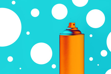 Color spray can for graffiti artwork