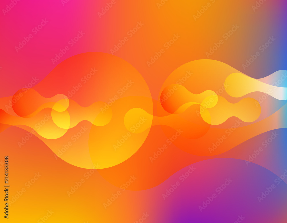 Poster colorful fluid background. vector abstract minimalistic design.