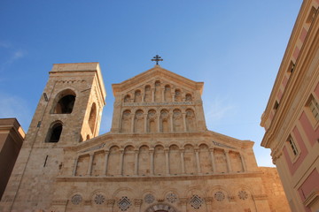 Fototapeta premium Cathédrale Sainte Marie de Cagliari, Cagliari, Sardaigne, Italie