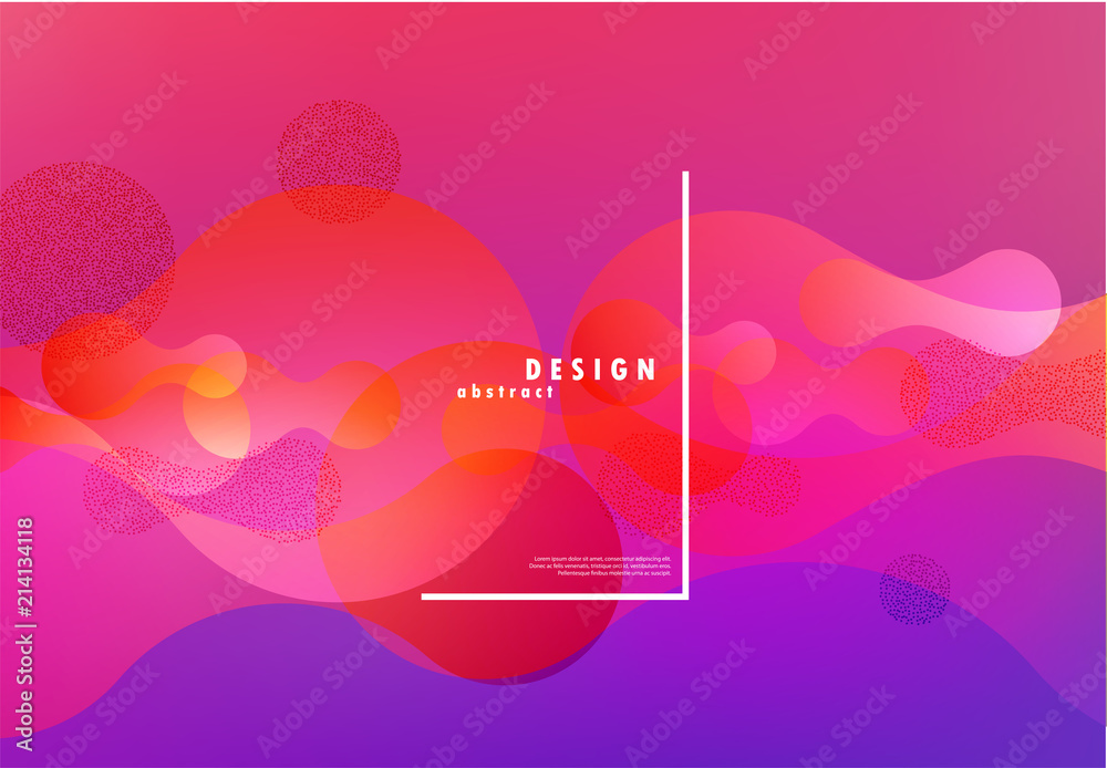 Poster colorful fluid background. vector abstract minimalistic design.