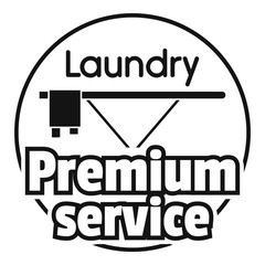 Laundry service room logo. Simple illustration of laundry service room vector logo for web design isolated on white background