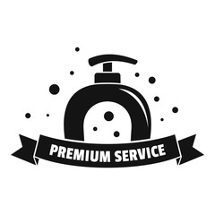 Premium laundry service logo. Simple illustration of premium laundry service vector logo for web design isolated on white background
