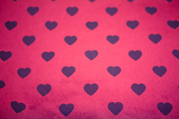 Valentine heart shaped paper background