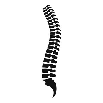 Spine icon. Simple illustration of spine vector icon for web design isolated on white background