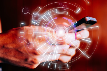 Technology Smartphone concept future HUD communication