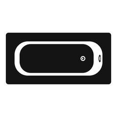 Air view bathtube icon. Simple illustration of air view bathtube vector icon for web design isolated on white background